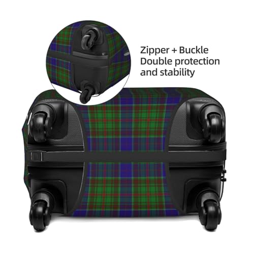 Travel Luggage Cover, Adam Tartan Suitcase Protector Fits 18-32 Inch Baggage Cover X-Large3