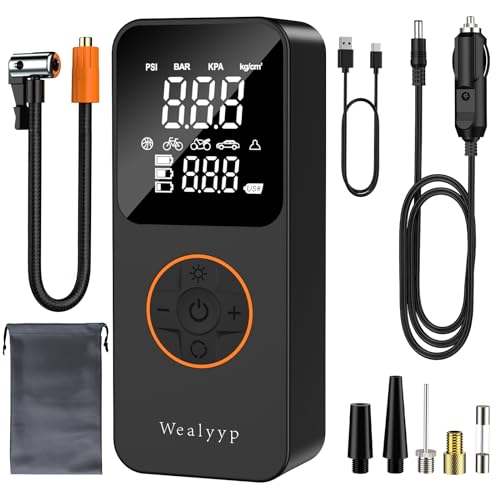 電動空気入れ 2025年新登場 10秒で充填 ダブルLCD表示 空気圧指定可...