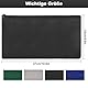 4 Stück Banktaschen aus Kunstleder 27 x 15 cm Geldtasche PU Dokumententasche A5, Geldmappe mit Reißverschluss für Bargeld und Dokumente, Blau Schwarz Grau Grün