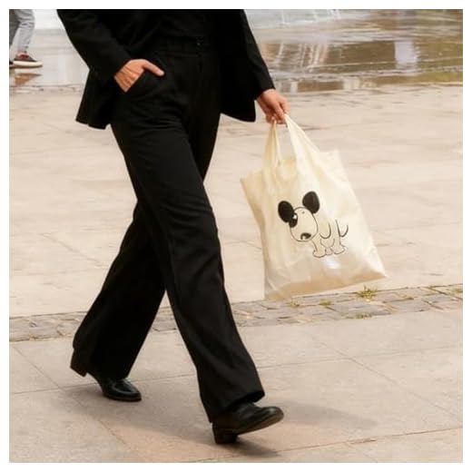 1pc Eco-friendly Shopping Bags, Creative Cartoon Animal Folding Shopping Storage Polyester Advertising (dog)