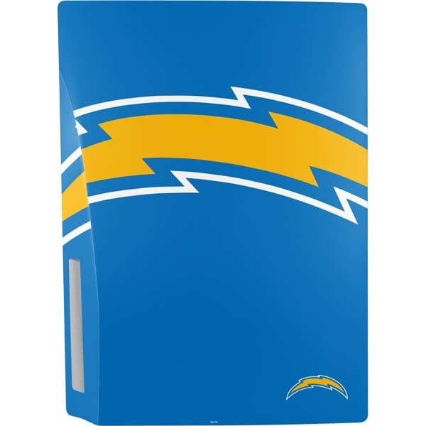 Skinit Decal Gaming Skin Compatible with PS5 Bundle - Officially Licensed NFL Los Angeles Chargers Large Logo Design