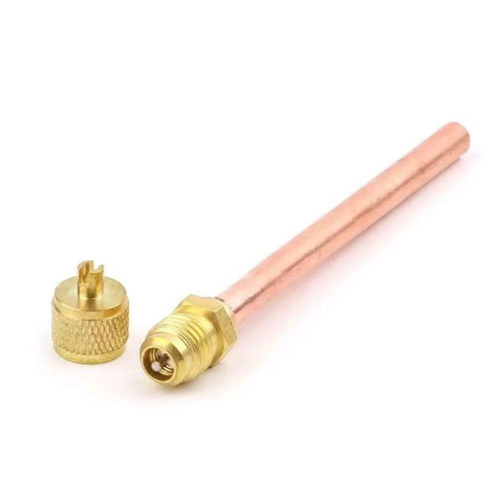 5Pcs Air Conditioner Refrigeration Access Valves Copper Tube Filling Parts for Air Conditioning Systems Maintenance