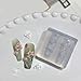 3D Lotus Flower Nail Design Nail Art Silicone Molds,Lotus Carving Template Nail Art Mold Resin Molds Classic Floral Lotus Leaf Nail Decor Nail Stencils Silicone Mold Nail Supplies Nail Accessories