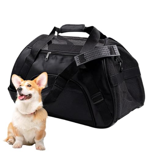キャットバッグキャリア、猫用のペットキャリア,猫の旅行袋 折りたたみ犬のキャリア - 調整可能なショルダーストラップ、ペット用品を備えたポータブルソフトサイドキャリングケース