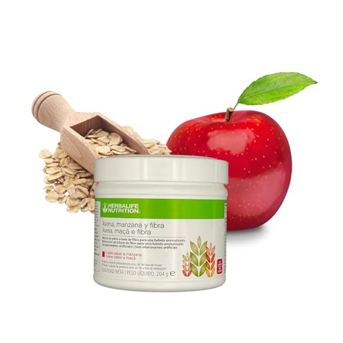 Fibra Soluble para la Salud Digestiva - Fibra Manzana, Avena - Bebida en Polvo con Suave Sabor a Manzana - Harina de Avena