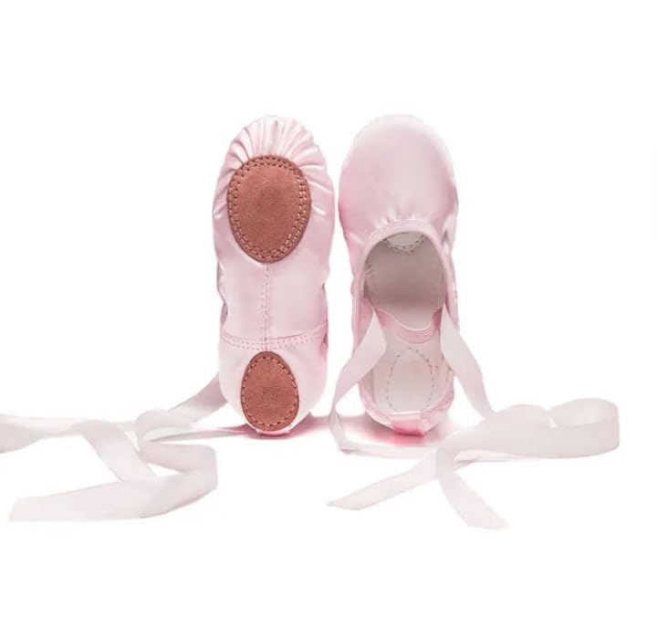 Girl's Ballet Shoes Highly Stretch Canvas Split Sole2