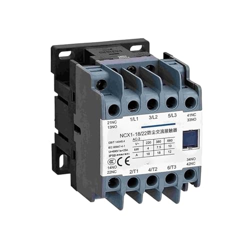 Contacteur CA NCX1-18 avec bobine CA 24V basse tension robuste