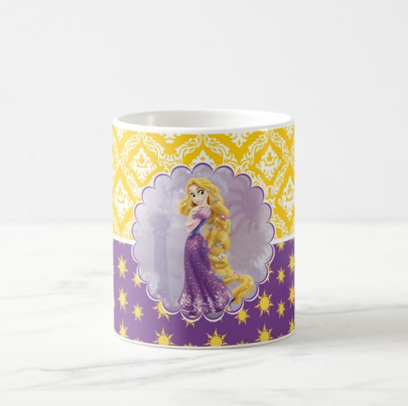 PRETTY UR PARTY Tangled Ceramic Mug, Rapunzel Mug for Girls, Friends, Mugs for Return Gifts, Coffee Mugs, Microwave Safe Tea Mugs, Milk Mug – Capacity 325 ml