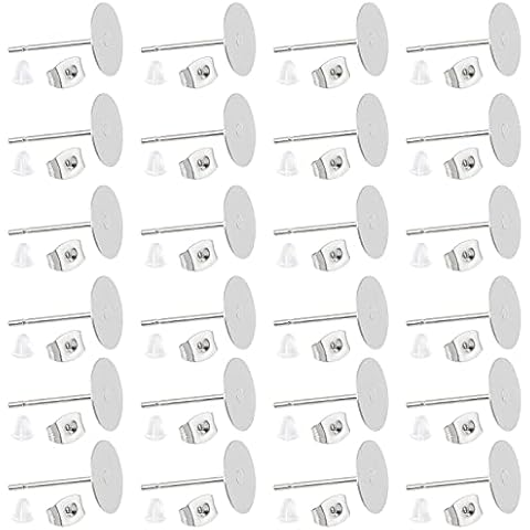 UNICRAFTALE Configuración de Aretes de Acero Inoxidable Cover