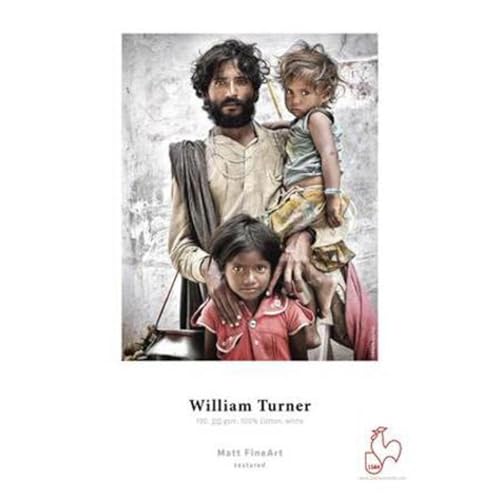 Hahnemuhle William Turner, 100% Rag, Natural White Matte Inkjet Paper, 24 mil., 310 g/mA, 8.5x11