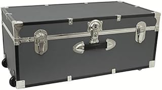 Seward Trunk 30-inch Footlocker Trunk with Wheels Grey (Gray)