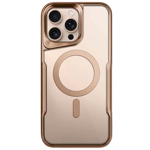 Coque fine pour iPhone 16 Plus magnétique avec bumper élégant finition plaquée