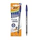 BIC Cristal Large Kugelschreiber mit breiter Spitze (1,6 mm) für einfache Lesbarkeit - blaue Tinte, 5 Stück