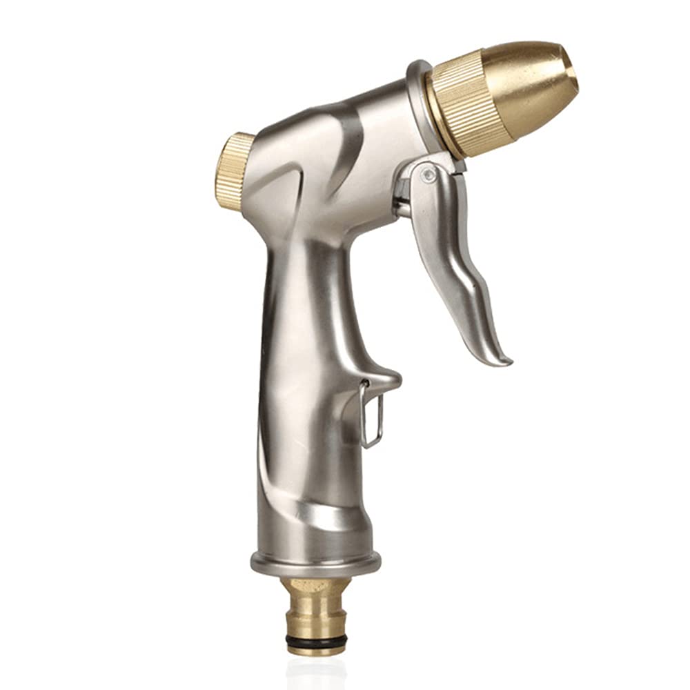 CENPEK Garden Hose Nozzle Water Hose Spray Nozzle Heavy Duty Metal Brass High Pressure Jet for Watering Plants and Lawn