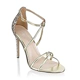  Paradox London Pink Damen Helena Knöchelriemchen Sandalen, Gold (Champagne 225), 38 EU