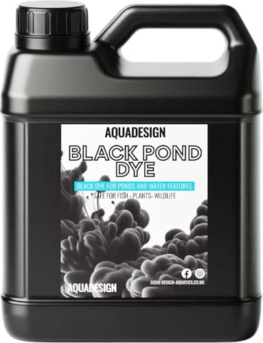 AquaDesign BLACK Liquid Pond Dye 1000ML For Ponds And Water Features TREATS 5 000L