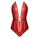 sexy fashion lace lingerie fishing net sexy lace lingerie set underwear sleepwear steel lingerie sets for (Red, XXXL)