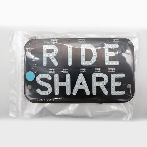 Cartel LED para taxi RIDESHARE con cable USB 6ft miniatura 5