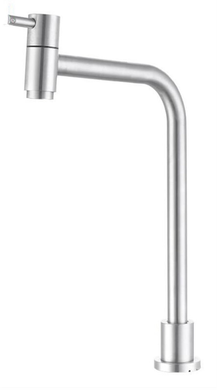 Robinet d'évier en acier inoxydable 304 au design créatif pour une résistance durable