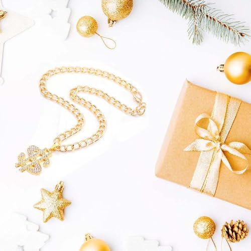 Bulk Pack Gold Chain with Dollar Sign Money Necklaces Fake Dollar Gold Plated Stainless Steel Jewelry Fashion Pendants for Men Women 80s 90s Hip Hop Accessory Halloween Christmas Party Dress Up3