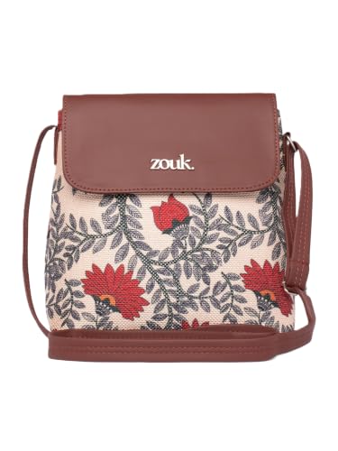 Image of ZOUK Flap Sling Bag | Crossbody Bags for Women | Women's Handbags | Stylish | Vegan Leather Evening Bag | Travel & Office Use | Purse and Wallet |