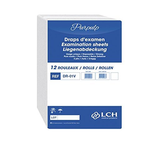 LCH  Draps dExamen  Résistants  Absorption Optimale  Pré-Découpés tous les 35 cm  Largeur 50 cm  Livraison par Rouleaux de 12