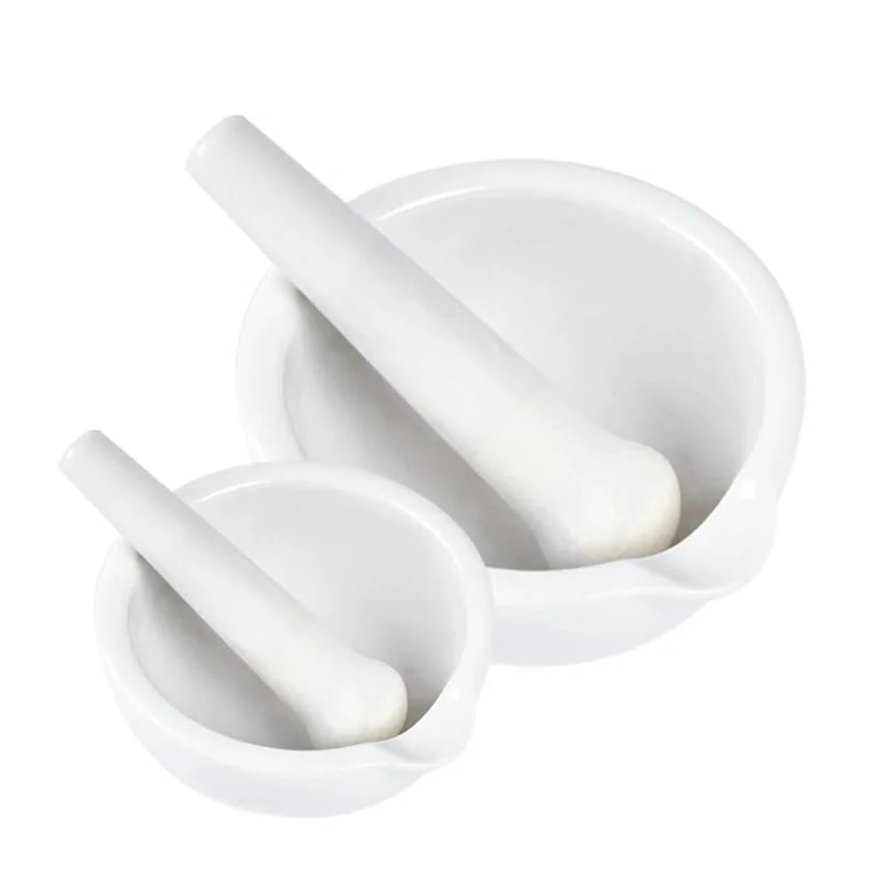Sprzęt do przyrządów laboratoryjnych 1 szt. średnica 60 mm 80 mm 100 mm 130 mm 160 mm porcelana laboratoryjna moździerz i tłuczek zestaw misek do mielenia (80 mm)