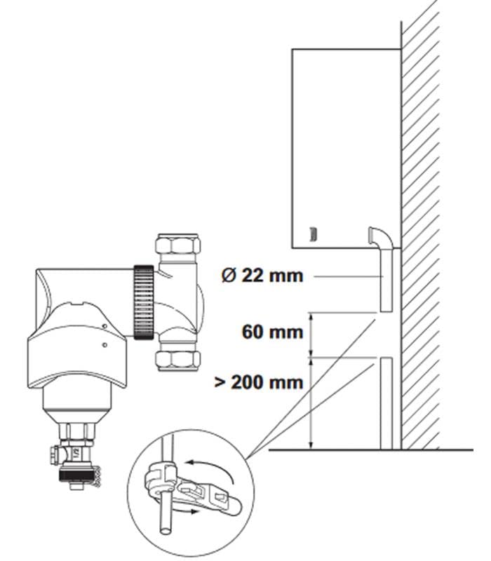 Vaillant Filtro magnético de 14 – 27 kW para situación de conexión.