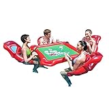 Wiederverwendbares Material: Der schwimmende Tisch ist umweltfreundlich, geruchlos, verschleißfest, dick und wiederverwendbar. Er eignet sich sehr gut für Wasserunterhaltung oder Poolpartys.