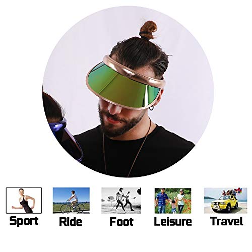 Sun Visor Hats Women Men Clip-On Wide Brim Visors Hat Colorful Adjustable Outdoor Sports Golf Beach Tennis Caps Sunhat #TOP1