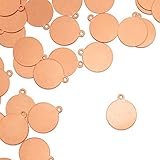 ImpressArt - Premium Metal Stamping Blanks for Metal Stamping and Jewelry Making (24 Pack) (1/2' Circle Tag, Copper)