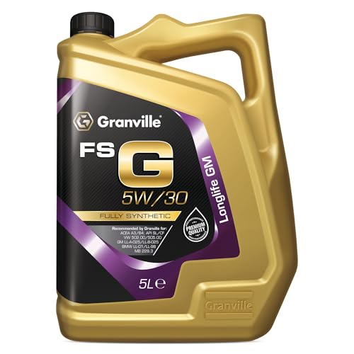 Image of Granville FS-G 5W/30 Fully Synthetic Longlife Engine Oil – 5L | Engine Lubrication Oil | ACEA A3/B4, GM LL-A-025 & LL-B-025 Specifications