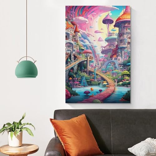 Tableau impression sur toile Pays des Merveilles 50x75 cm - 4