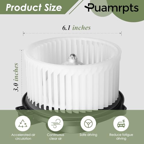 Image of AC Heater Blower Motor Compatible with Toyota Vehicles - Camry 1997-2001, Solara 1999-2003 - Replace# 8710306021, 700053