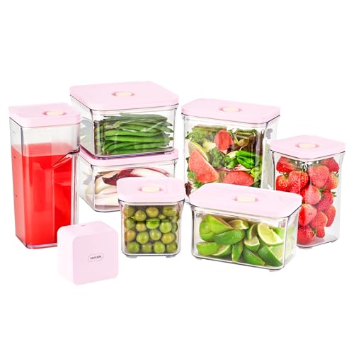 Premium Airtight Food Storage Containers ROSE 8P/SET, 6pcs Contai...