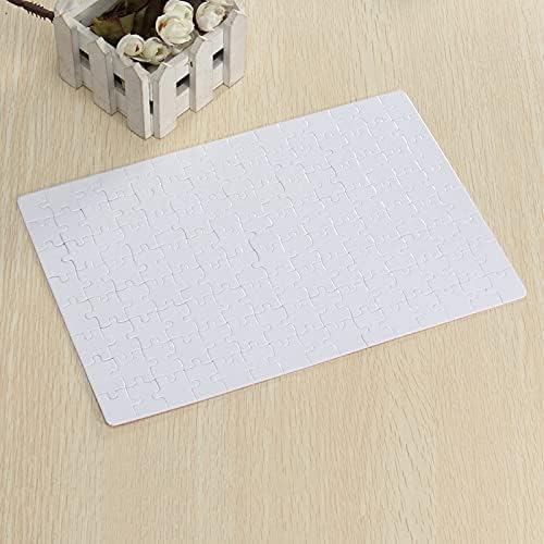 Lysee 3D Printer Parts & Accessories - 10Pcs A4 DIY Thermal Transfer Paper Blank Dye Sublimation Printable Jigsaw Puzzle for Heat Press Machine Sublimate Create - (Size: As Shown, Color: White)