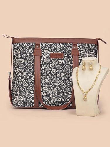 Image of Stylish Tote Bags for Office Use | Laptop Bag 15.6 inch | Purse for Women | Vegan Leather Handbag | Daily & Travel Use |