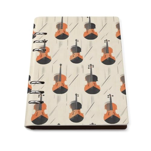 Bloc-notes lignés pour l'école carnet de voyage A5 rechargeable en cuir