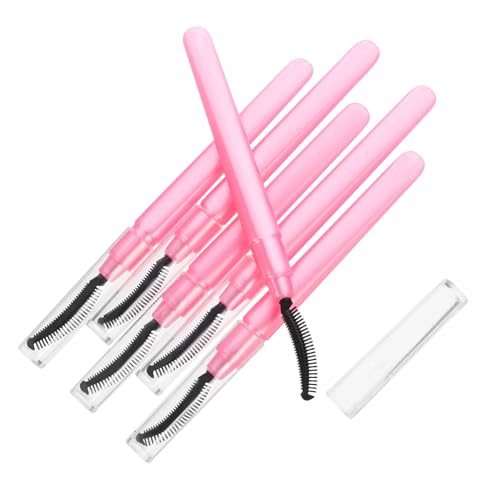Beavorty 6pcs Silicone Eyelash Brush Set Gentle on Eyes Easy to Clean Multifunctional Makeup Tools for Travel Daily Use
