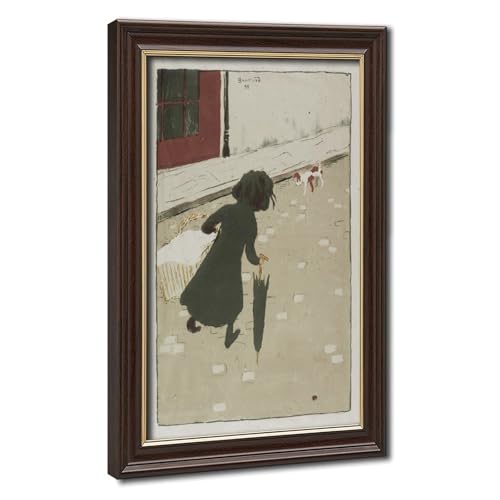 La Petite Blanchisseuse impression sur toile Pierre Bonnard 20cm déco murale bureau