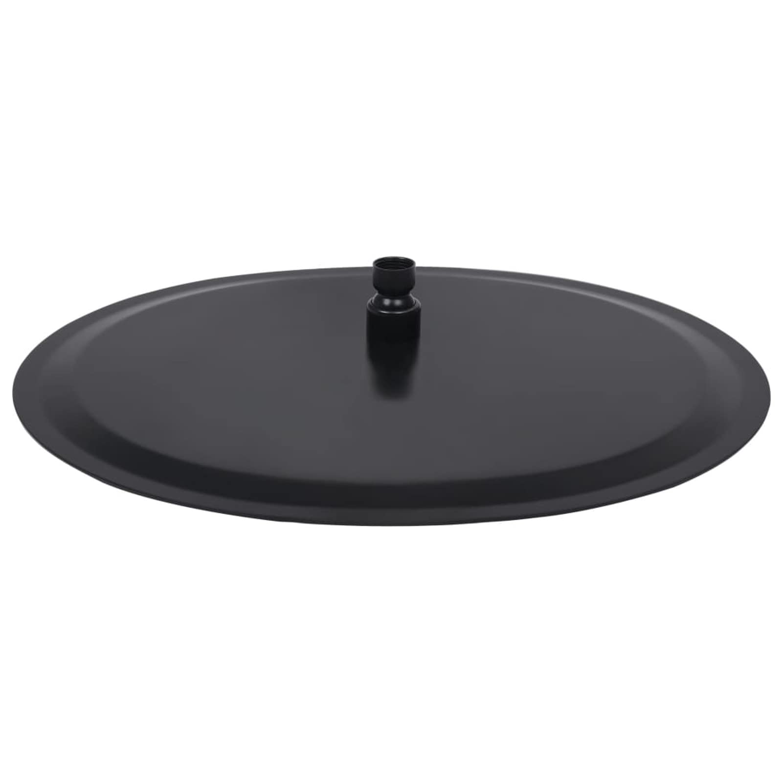 Cabezal de Ducha Efecto Lluvia, Rociador Ducha, Ducha Lluvia, Alcachofa Ducha, Duchas De Baño Alcachofa Lluvia, Recambios Columna Ducha, Acero INOX Redondo Negro 40 cm
