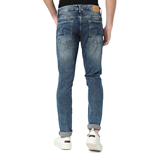 Image of Spykar Men's Slim Fit Low Rise Casual Jeans