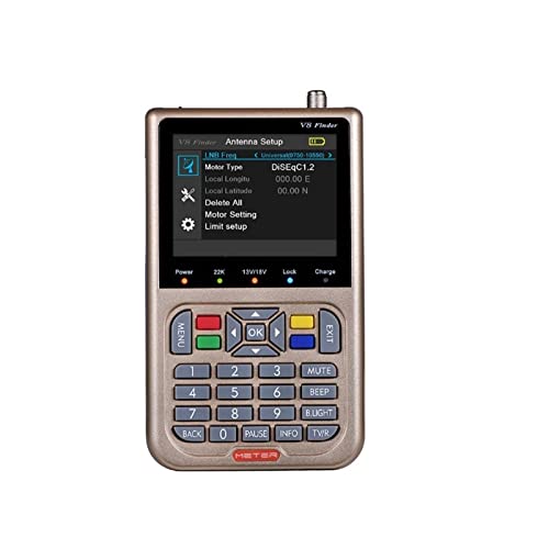 PZPZP TV Signal Finder Meter, V8 Finder Meter(V-73HD) 1080P Version HD Meterdigital Satellite Detector Combination Supports DVB-T2/dvb S2 Meter,for Adjusting Sat TV Dish
