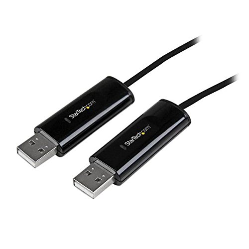 StarTech SVKMS2 2 Port USB KM Switch Cable with File Transfer for PC and Mac - USB for Keyboard/Mouse - 6 ft - 1 Pack - 1 x Type A Male USB - 1 x Type A Male USB - Black