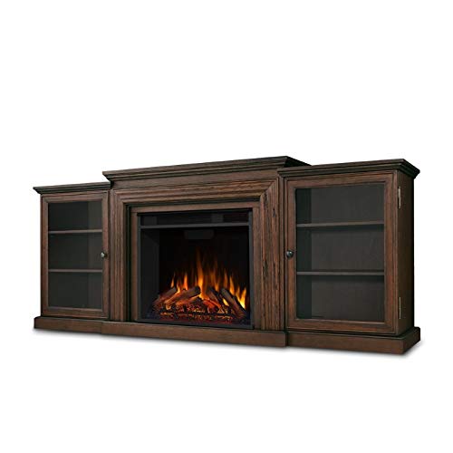 Afuera Living Frederick Entertainment Electric Fireplace in Chestnut Oak
