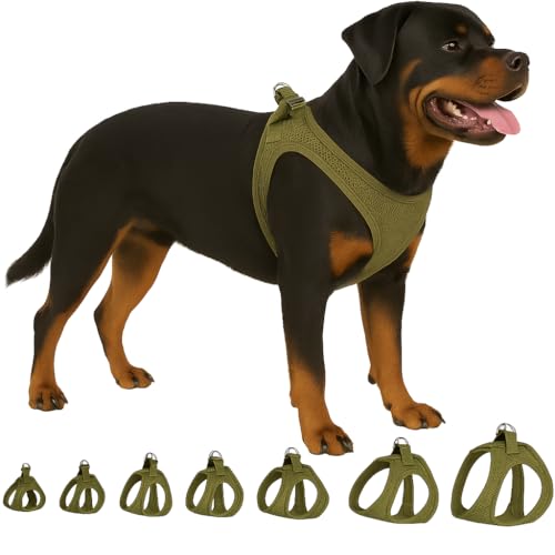 Hundegeschirr - hundegeschirr große Hunde - XXL - Flamingo Harness Step&Go Bento Kaki