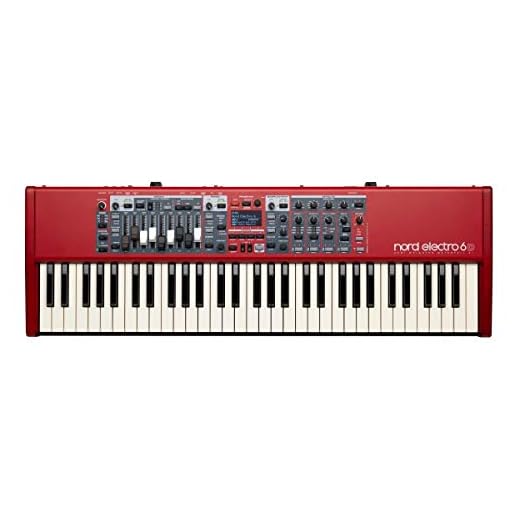 AMS-NELECTRO6D-61 Keyboard with 61-note Semi-Weighted Waterfall Keybed (Renewed)