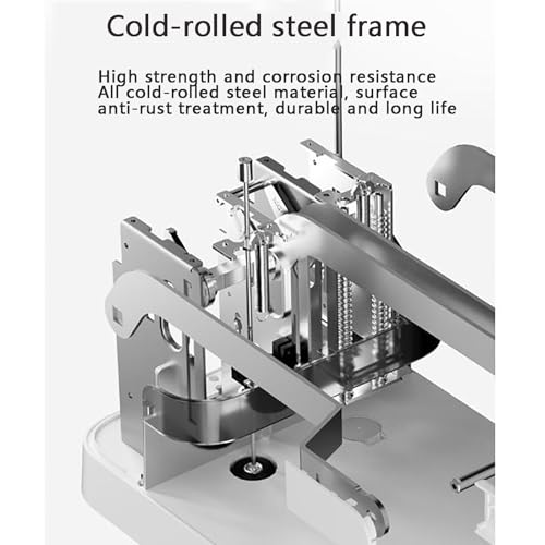 Punzonatrice manuale e rilegatrice per buoni finanziari, diametro 5,2 mm, lega fino a 40 mm di spessore, ideale per presentazioni contabili, include 100 rivetti