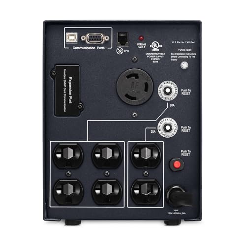 CyberPower PR3000LCDSL 30A Smart App Sinewave UPS Battery Backup and Surge Protector, 3000VA/2700W, 7 Outlets, AVR, Mini-Tower, UL Certified - image 4