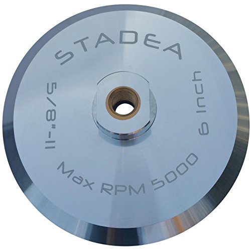 Stadea ABP104Q 6 Inch Hook and Loop Backing Pad With Rigid Aluminium Backing, 5/8